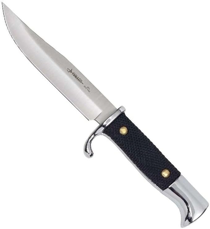 Linder Fahrtenmesser SQUAD 420, Rostfreie Klinge 13 Cm, Gesamtlänge 25 Cm – Robustes Outdoormesser