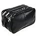 Toiletry Bags, Sumnacon Unisex PU Leather Waterproof Travel Toiletry Bag Organizer Perfect for Shaving Grooming Dopp Kit & Household Business Vacation, Cosmetic Bag with Portable Handle