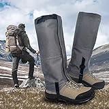 LeanKing Leg Gaiters, Waterproof Snow Boot Gaiters 600D Anti-Tear Oxford Fabric Outdoor Waterproof Snow Leg Gaiters for Outdoor Hiking Walking Hunting Climbing Mountain