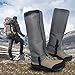 LeanKing Leg Gaiters, Waterproof Snow Boot Gaiters 600D Anti-Tear Oxford Fabric Outdoor Waterproof Snow Leg Gaiters for Outdoor Hiking Walking Hunting Climbing Mountain