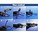 YiZYiF Garter Grip Shirt Scoks Stays Elastic Straps Belt with No-slip metal Clips, One Size, Black