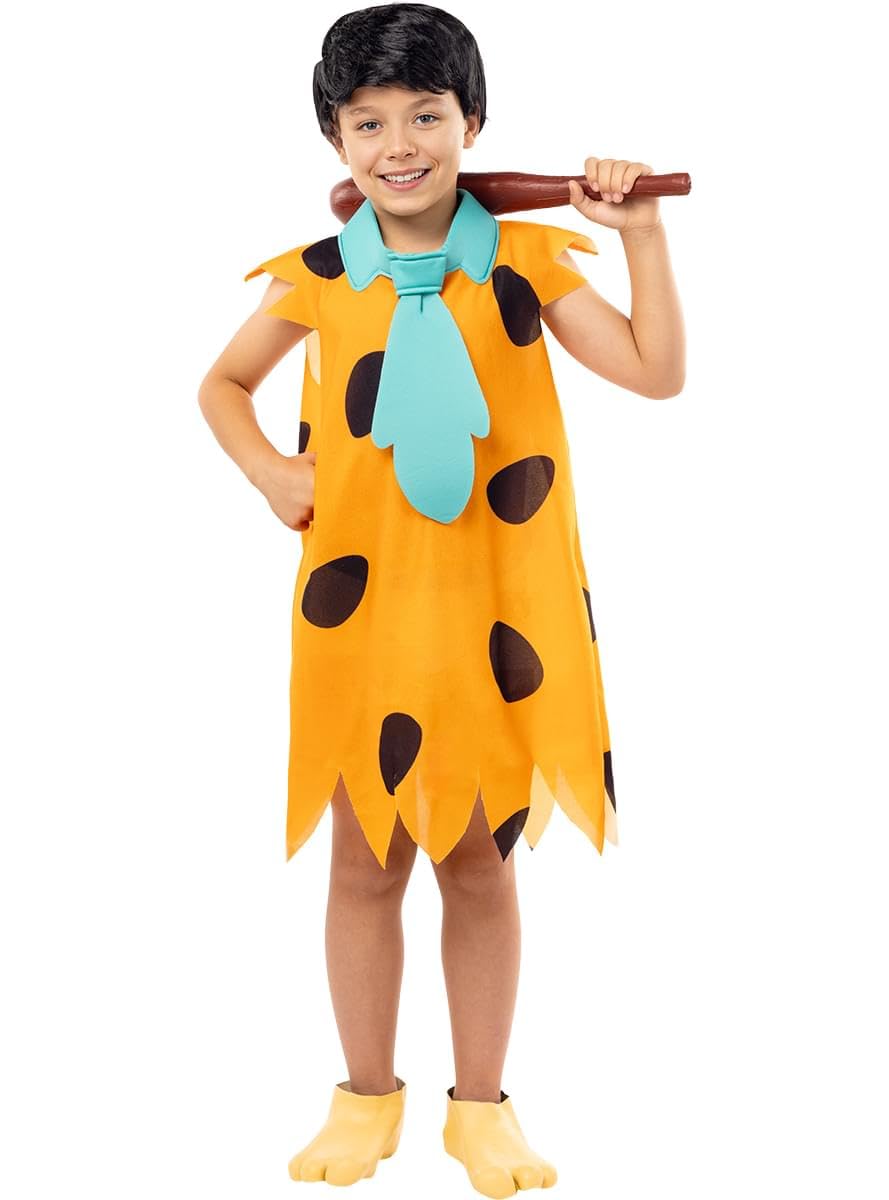 Funidelia Fred Flintstone costumes - The Flintstones for boy, Official License, Size 3-4 years The Flintstones - Fancy dress for kids for parties, Carnival and Halloween