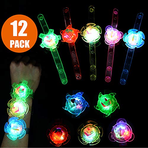 image for Mikulala Light Up Bracelet LED Party Favors for Kids Prizes 12 Pack Gl