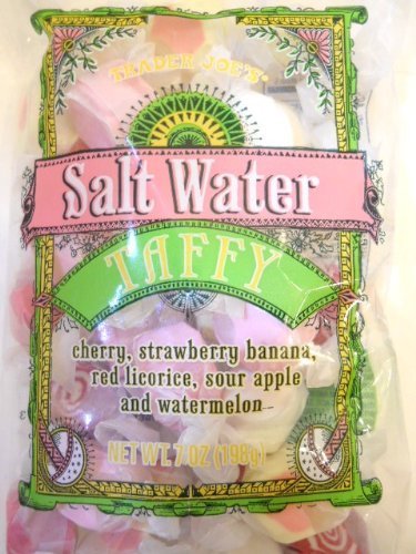 Salt Water Taffy Cherry, Strawberry Banana, Red Licorice, Sour Apple and Watermelon - These Are the Most Amazing Flavors - (Pack of 2)