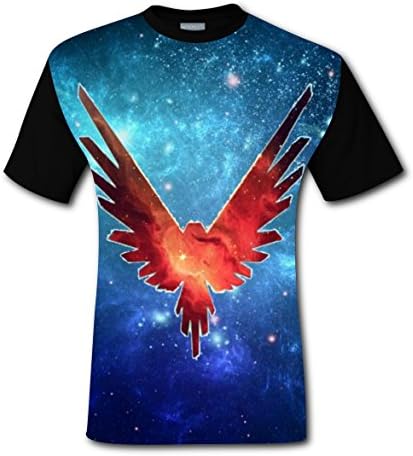 DUANZHENGXIA 3D Logan-Paul Space Fashion Short Sleeve Printing T-shirts Mens Tees M