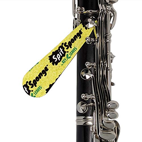 Spit Sponge - The Refreshingly Honest Woodwind Pad Dryer with Dual-Texture microfiber for a cleaner flute, clarinet, oboe, bassoon, piccolo and more