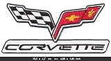 CHEVROLET CORVETTE Iron Sew On Cotton Patch Sports Cars V8 USA by RSPS Embroidery n Decals