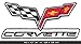 CHEVROLET CORVETTE Iron Sew On Cotton Patch Sports Cars V8 USA by RSPS Embroidery n Decals