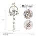 Holylove Foot Jewelry for Women Barefoot Sandals Beach Big Foot Size Crystal Anklets Chains Wedding Vocation 1 Pair with Gift Box – AB031