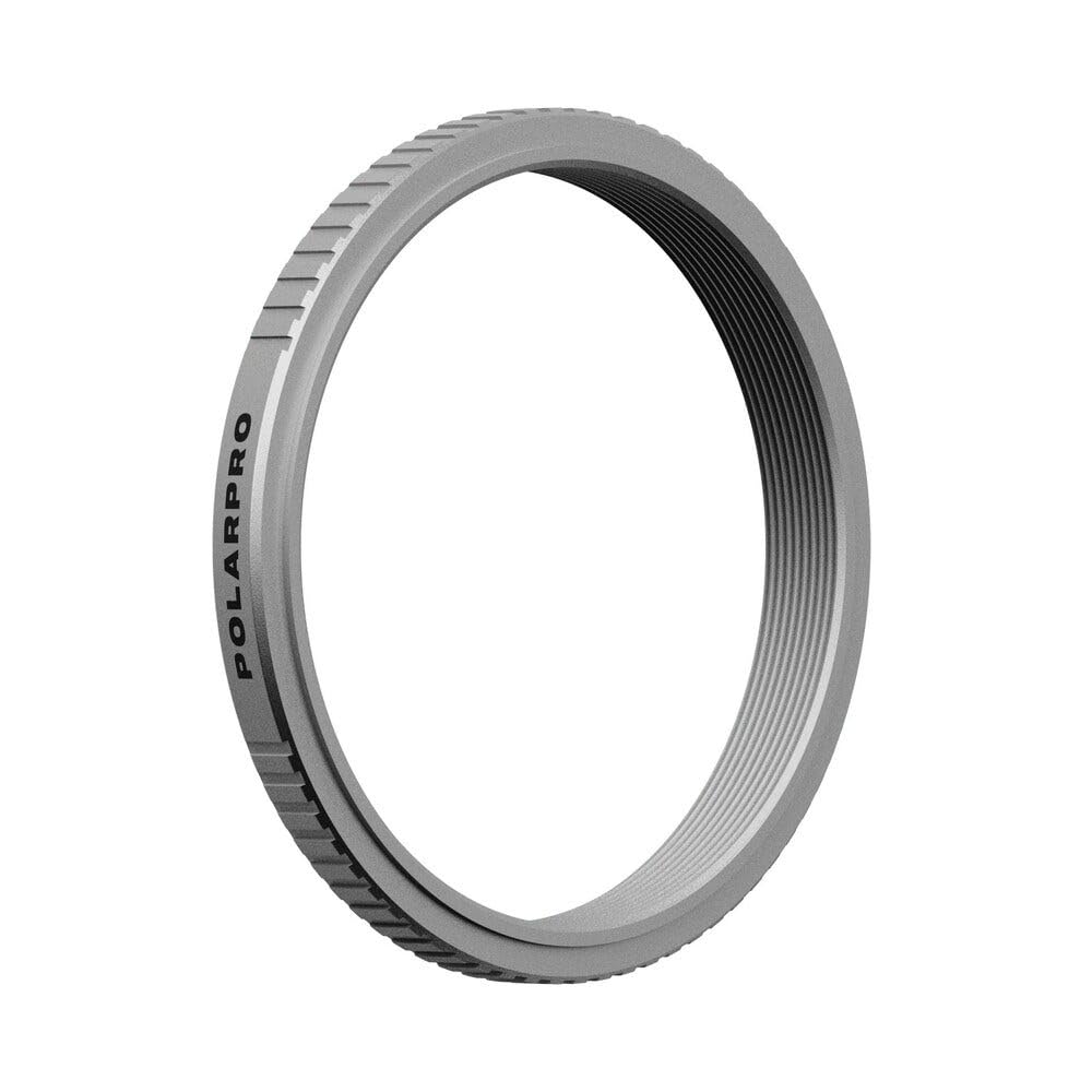 PolarPro - Fuji X100 Series Filter Adapter - Silver - Compatible with X100VI, X100V, X70, 49mm