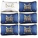 Heather & Willow 6 Piece Set | Navy Blue Bride Tribe Canvas Cosmetic Makeup Clutch Gifts Bag for Bridesmaid Proposal Box & Bridesmaids Bachelorette Party Favors