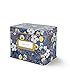 Rifle Paper Co. Capri Blue Recipe File Box With 12 Dividers and 24 Recipe Cards