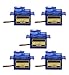 RioRand 5pcs Genuine Mini SG90 Micro 9g Servo for 450 RC Helicopter Airplane Car Boat