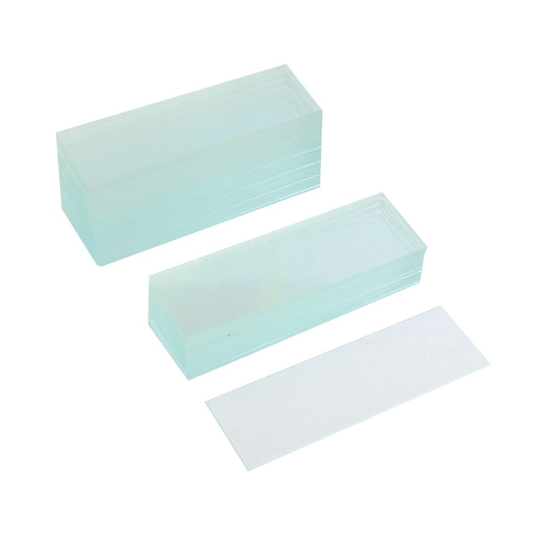 sourcing map 50 Pcs Pre-cleaned Microscope Blank Glass Slides 1"x3"