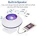 Night Light Projector,Delicacy LED Aurora Light Projector,Music Speaker with 8 Lighting Modes Rotating Relaxing Light Show UFO Design Mood Lamp for Kids, Adults,Living Room