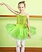 BAOHULU Leotard for Girls Ballet Dancing Camisole Shiny Sequined Costumes Princess Skirt Tutu 2-8 Years