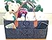 Baby Diaper Caddy Organizer Large- Must Have Newborn Nursery Essentials for Boys or Girls, Baby Shower Gift Basket and Registry, Nursery Decor, Felt Gray Diapering Bag with Inserts, Storage Bin