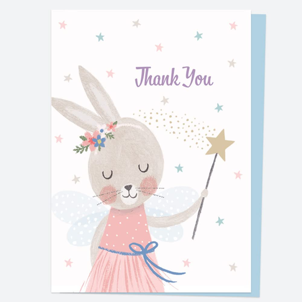 Ready to Write Thank You Open Out Cards - Flopsy Bunny - Pack of 10. Thank You Cards Multipack, Pack of Thank You Cards, Kids Stationery Sets, Kids Thank You Cards (11 0051)
