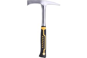 Hymnorq Welding Chipping Hammer with Shock Reduction Handle and Forged Steel Body for Slag Removal, 29 oz Hand Tool Rock Pick