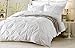 Precious Star Linen Decorative Pinch Pleated Pintuck Duvet Cover Set Oversized King 120x98 Inch with Zipper & Corner Ties, 800-TC 100% Cotton Soft & Cozy 1-Piece Duvet Cover, White