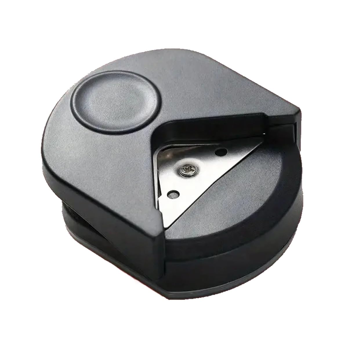Mini Card Photo Corner Rounder Paper Punch,Portable Craft Paper Trimmer Cutter for Office School Photo Studio DIY Supplies (Black)