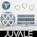 Juvale White Foam Heart Wreath Forms for Crafts, DIY Hearts for Wedding, Valentine's Decorations (10 in, 4 Pack)