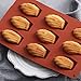 QELEG 9-Cavity Silicone Homemade Madeleine Cookies, Chocolate, Candy Mould -2 Pieces