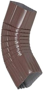 AMERIMAX HOME PRODUCTS 2526519 2 in x 3 in B or Side Elbow Brown Aluminum, Two-by-Three