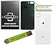 CELL4LESS Back Glass Replacement Compatible w/The iPhone 8 Plus Including Wide Camera Hole, Adhesive & Removal Tool (Silver)