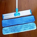 Heavy Duty Industrial and Commercial 36 inch Microfiber Mop and Two Microfiber Pads