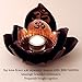Lotus Candle Holder Flower Bottom Pedestal Incense Burner and Votive T-Light Candle Holder