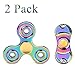 Metal Fidget Spinner 2 Pack Stress Relief Reducer Spin ADHD Anxity Toys for Adults Children Autism Fidgets Best EDC Hand Spinners Bearing Finger Toy Focus Fidgeting Restless Tri-spinner SCIONE