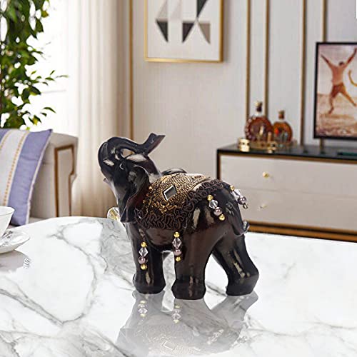 Elephant Figurine Accent Statue Decorations HandMade Sculpture Ornaments Elephants Statues for