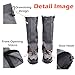 TRIWONDER Leg Gaiters Waterproof Snow Boot Gators Hiking Gaiters Men Women for Walking Climbing Hunting Cycling Backpacking Lightweight Rain Shoe Gaiters (1 Pair) (Black, S)
