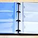 MaxGear Business Card Book Holder Professional Business Card Holders Name Card Organizer Credit Card Holder with 5 Color Index Tabs Blue