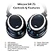 Miccus aptX Low Latency Wireless Headphones for TV Watching, Comfortable Over Ear Bluetooth 5.0 Headset with Mic, High Fidelity w/NO DELAY, Noise Isolating Phone PC Computer Airplane (SR-71 Stealth)