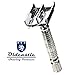 Oldcastle Double Edge Butterfly Safety Razor with Twist-to-Open Mechanism - 5 Stainless Steel Blades - Travel Case with Mirror