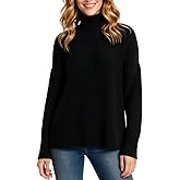 QYQ Women Turtleneck Cashmere Sweaters Oversized Long Sleeve Pullover Swearter Winter Clothing
