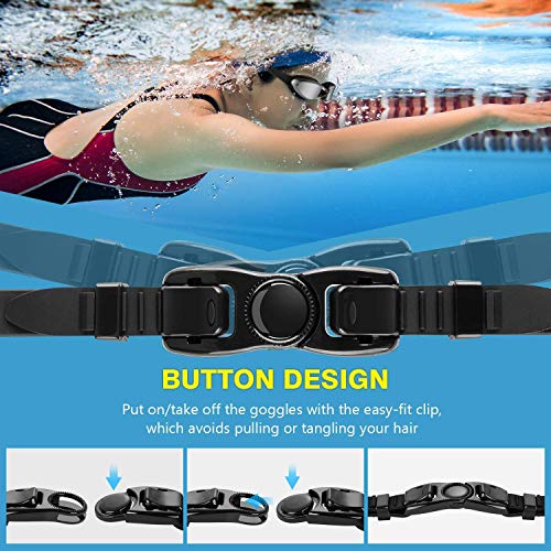 YASEN Professional Swim Goggles for Adults, Uv Protection Swimming Goggles, Anti Fog Swimming Goggles for Men
