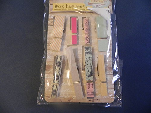 Prima - Divine Collection - Canvas Covered Wood Clips