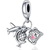 925 Sterling Silver Bead Charm for Pandora Charms Bracelets and Necklaces for Woman 5A Cubic Zirconias Dangle Pendant,Jewelry Bead