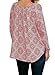 MIHOLL Women's Casual Tops Long Sleeve V Neck Printed Chiffon Blouse Loose Shirts