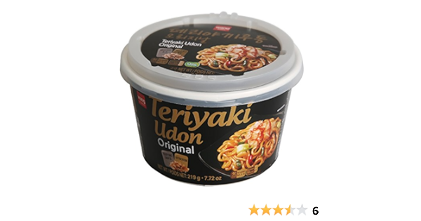 Amazon Com Japanese Style Fresh Cup Noodle Udon Healthy Convenient Easy Cook Bowl In 3 Minutes 7 72 Oz Per Meal Pack Of 6 Teriyaki Flavor Grocery Gourmet Food
