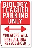 Biology Teacher Parking Only - NEW Humor Poster