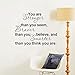 Inspirational Wall Art Decor - 22 x 18 Inch You Are Stronger Than You Seem Motivational Wall Stickers for Home Kitchen Decorations