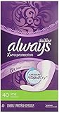 Always Dailies Xtra Protection Long Pantiliner Dri-liners, Unscented (160 Count)