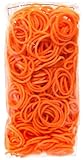 Official Rainbow Loom 600 Ct. Rubber Band Refill Pack ORANGE [Includes 25 C-Clips!]