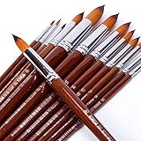 BOSOBO Pointed-Round Paint Brushes Set, 13pcs