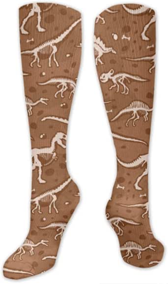 Download Amazon.com: Compression Long Socks Women Jurassic Dinosaur ...