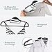 Sable 60 Pack Plastic Clothes Hangers Space Saving Ultra Thin with 10 Finger Clips, Non Slip, Heavy Duty, S-Shape for Tight Collars, 6 Colors for Shorts, Pants, Shirts, Scarves